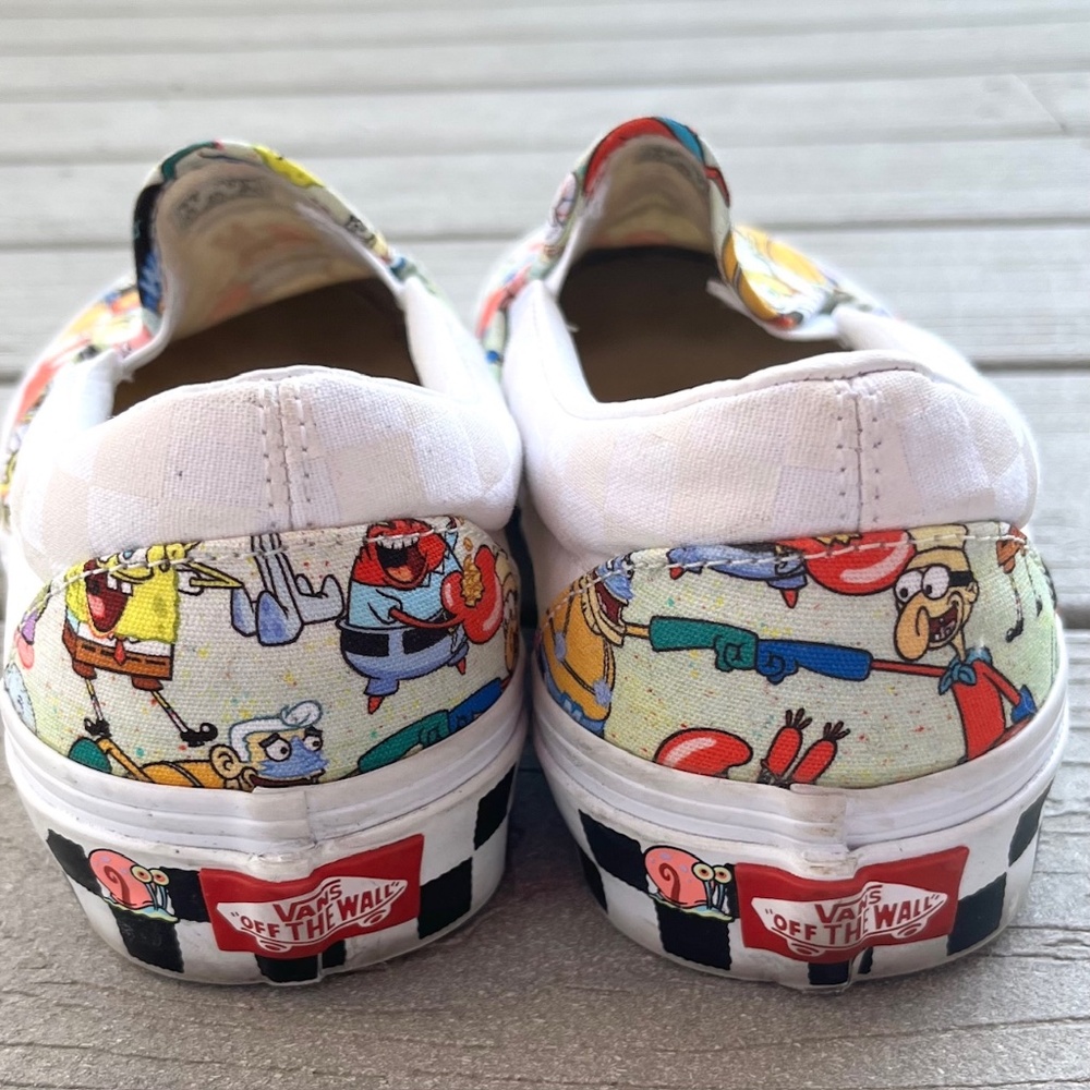 Vans Spongebob SquarePants Slip-Ons - Women 9 - Great Condition - Picture 4 of 8
